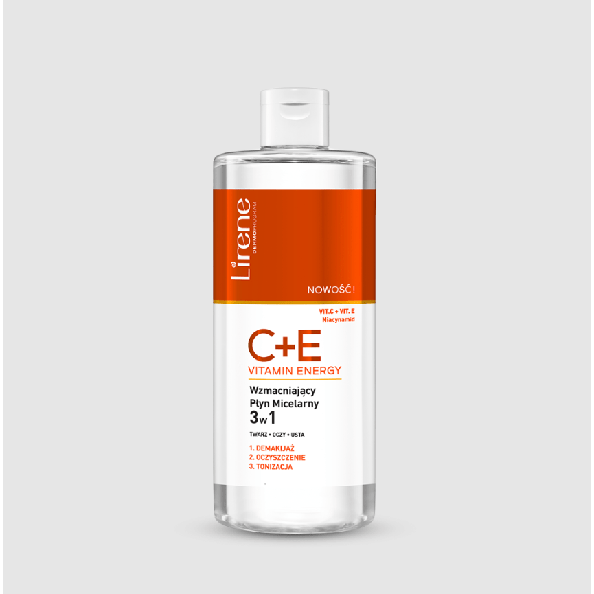 Lirene C+E VITAMIN ENERGY Strengthening micellar water 3 in 1 400 ml Lirene Krem Anti Rrudhë