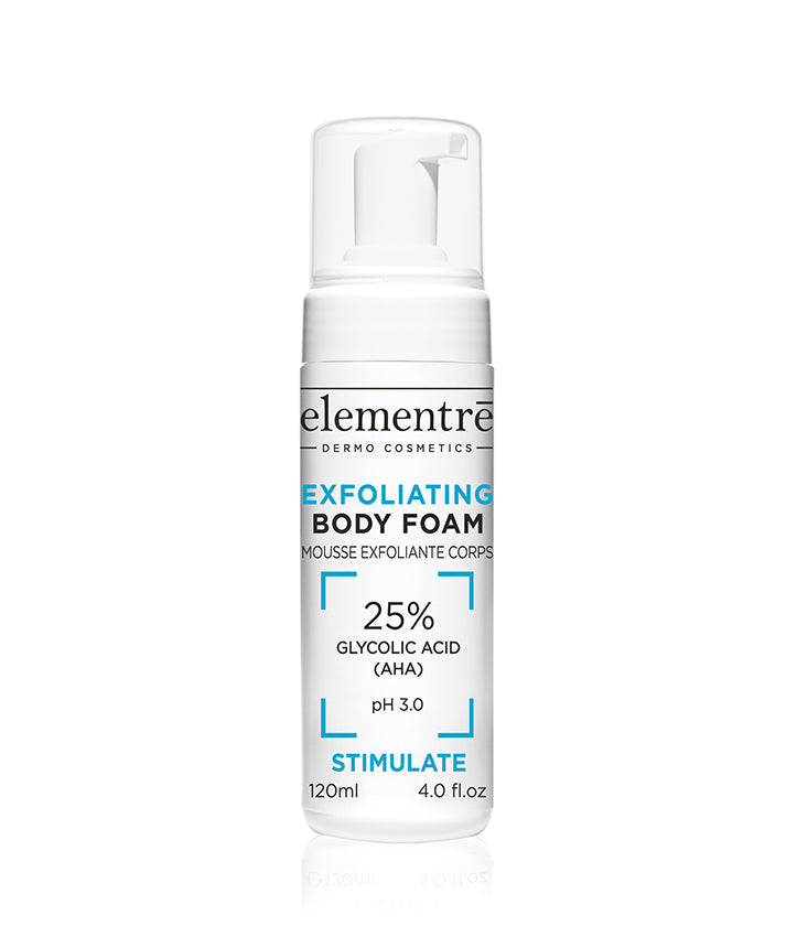 Exfoliating Body Foam - 25% Glycolic Acid elementrē dermo cosmetics BODY