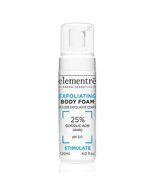Exfoliating Body Foam - 25% Glycolic Acid elementrē dermo cosmetics BODY