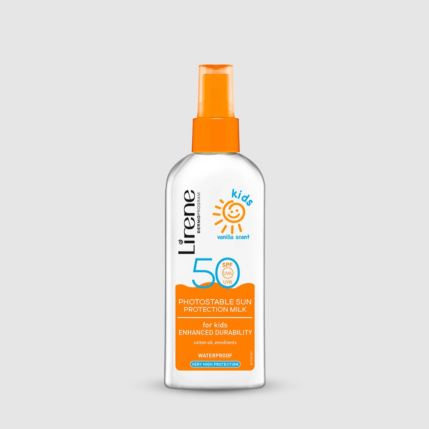 Lirene SUN KIDS Photostable sun protection milk for kids with vanilla scent SPF 50 150 ml Lirene Krem Dielli