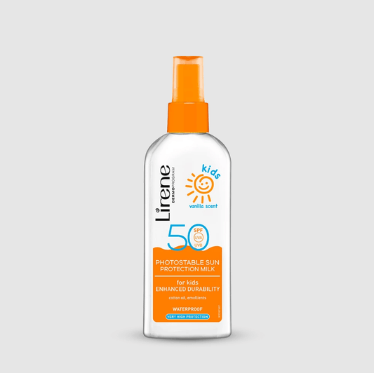 Lirene SUN KIDS Photostable sun protection milk for kids with vanilla scent SPF 50 150 ml Lirene Krem Dielli