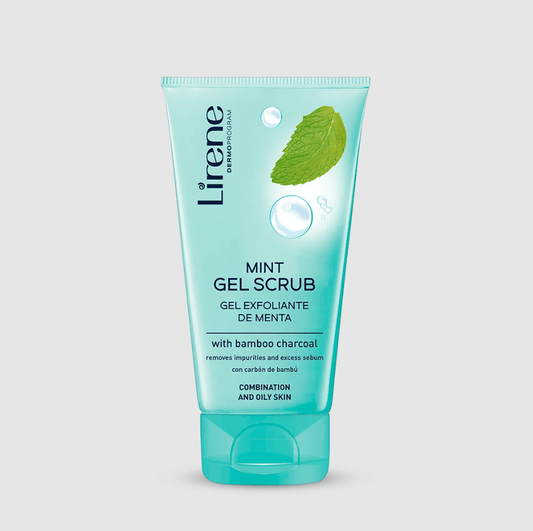 Lirene Mint gel scrub with bamboo charcoal 75ml Lirene Scrub Trupi