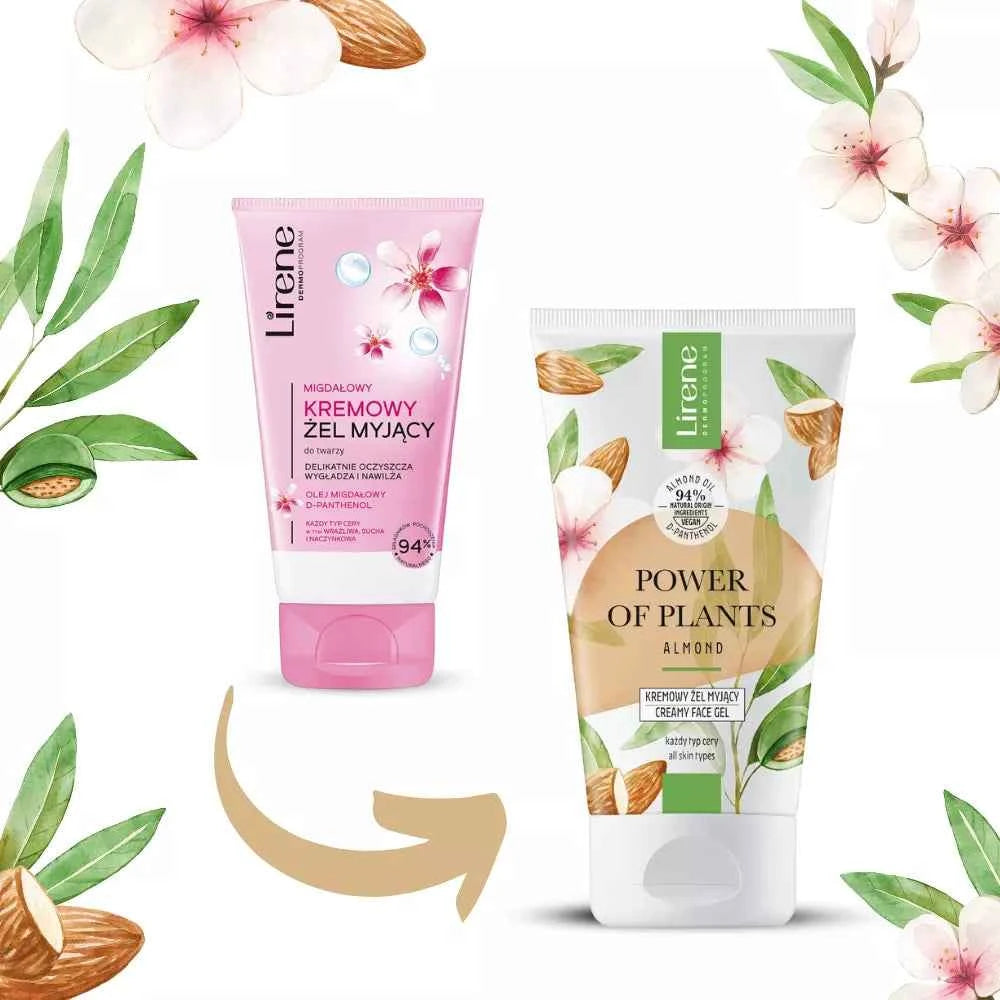 Power of Plants ALMOND Creamy face cleansing gel Lirene Xhel Pastrues