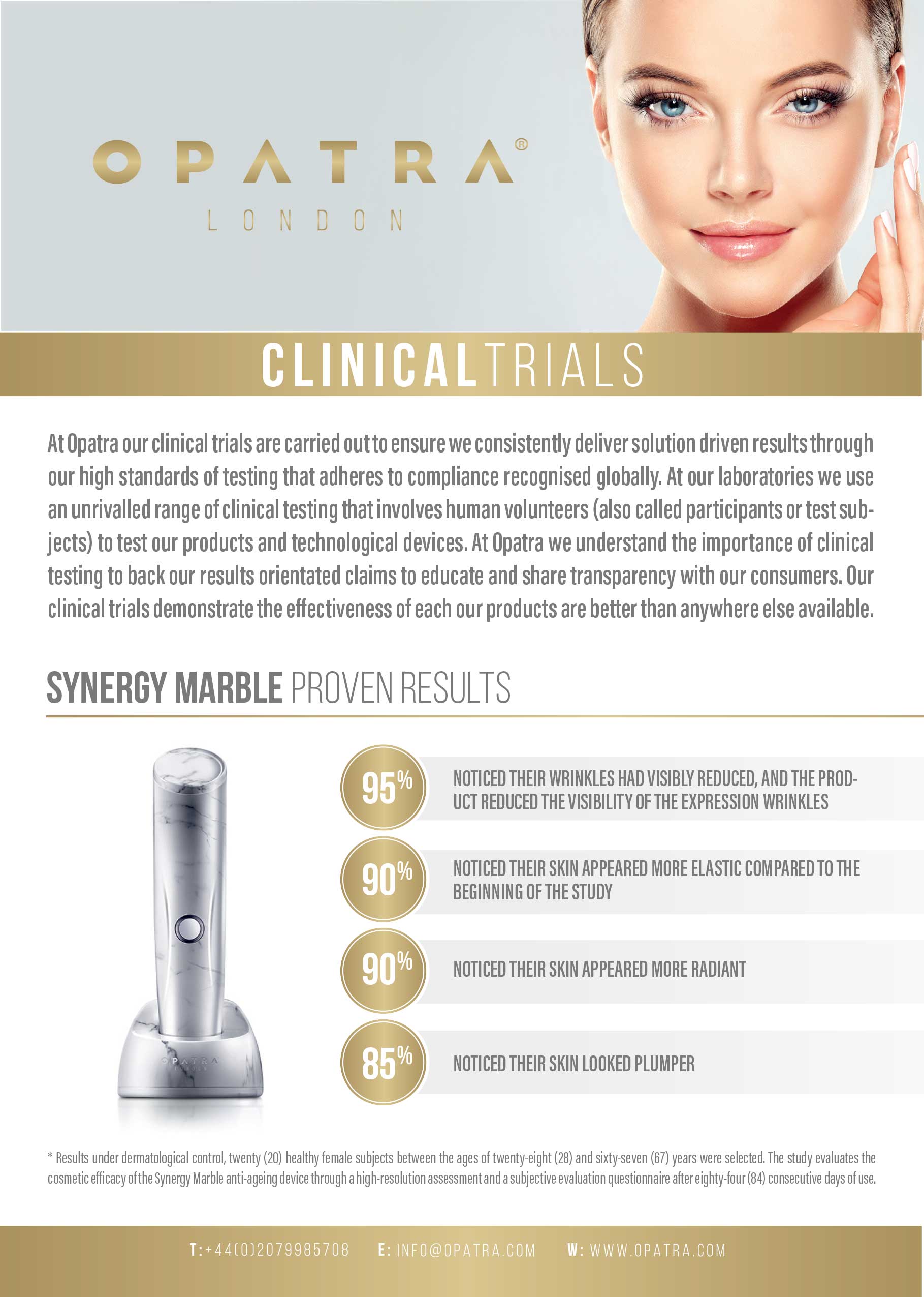SYNERGY MARBLE ROSE QUARTZ OPATRA® Skincare devices