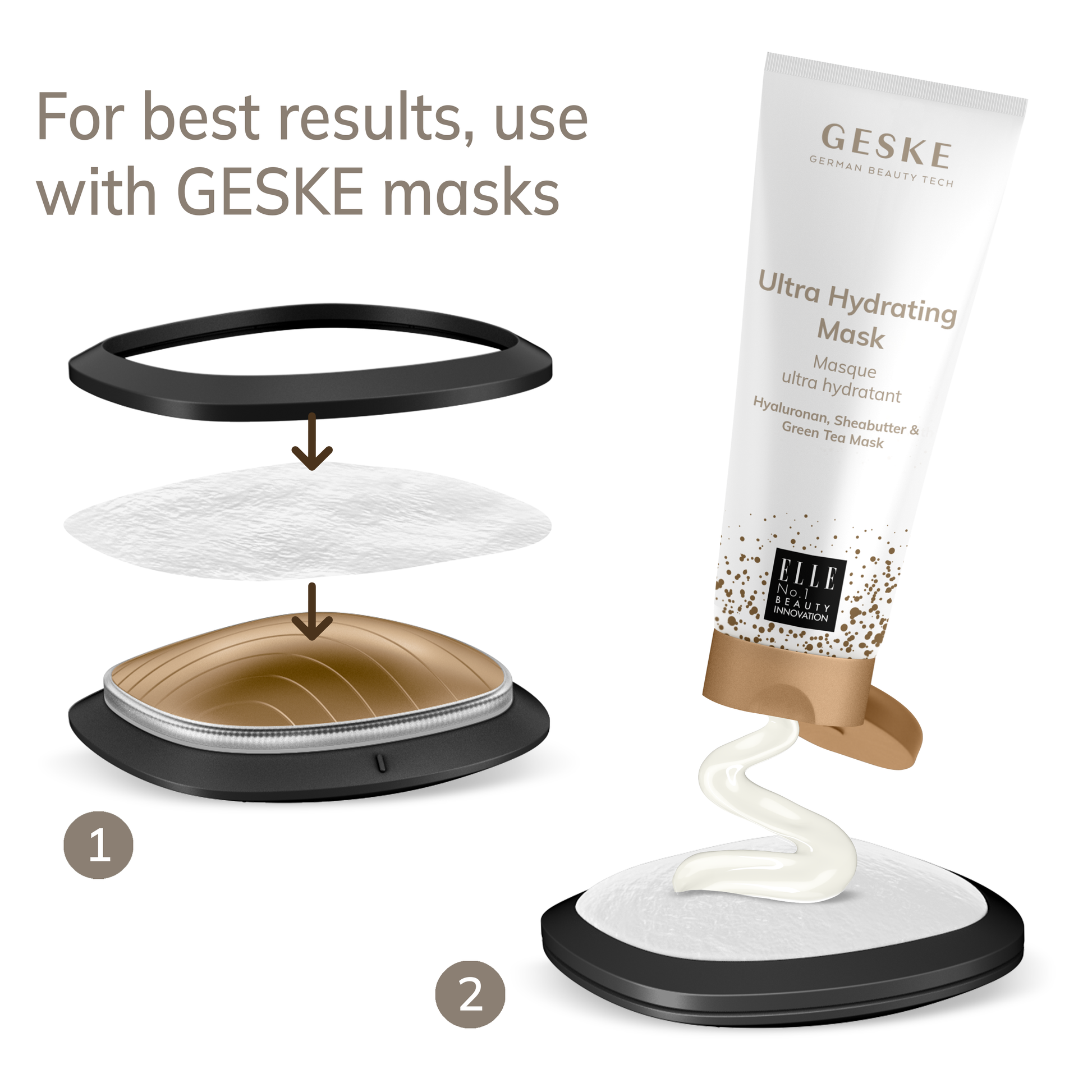 SmartAppGuided™ Sonic Warm & Cool Mask | 9 in 1 Geske Paisje të kujdesit personal