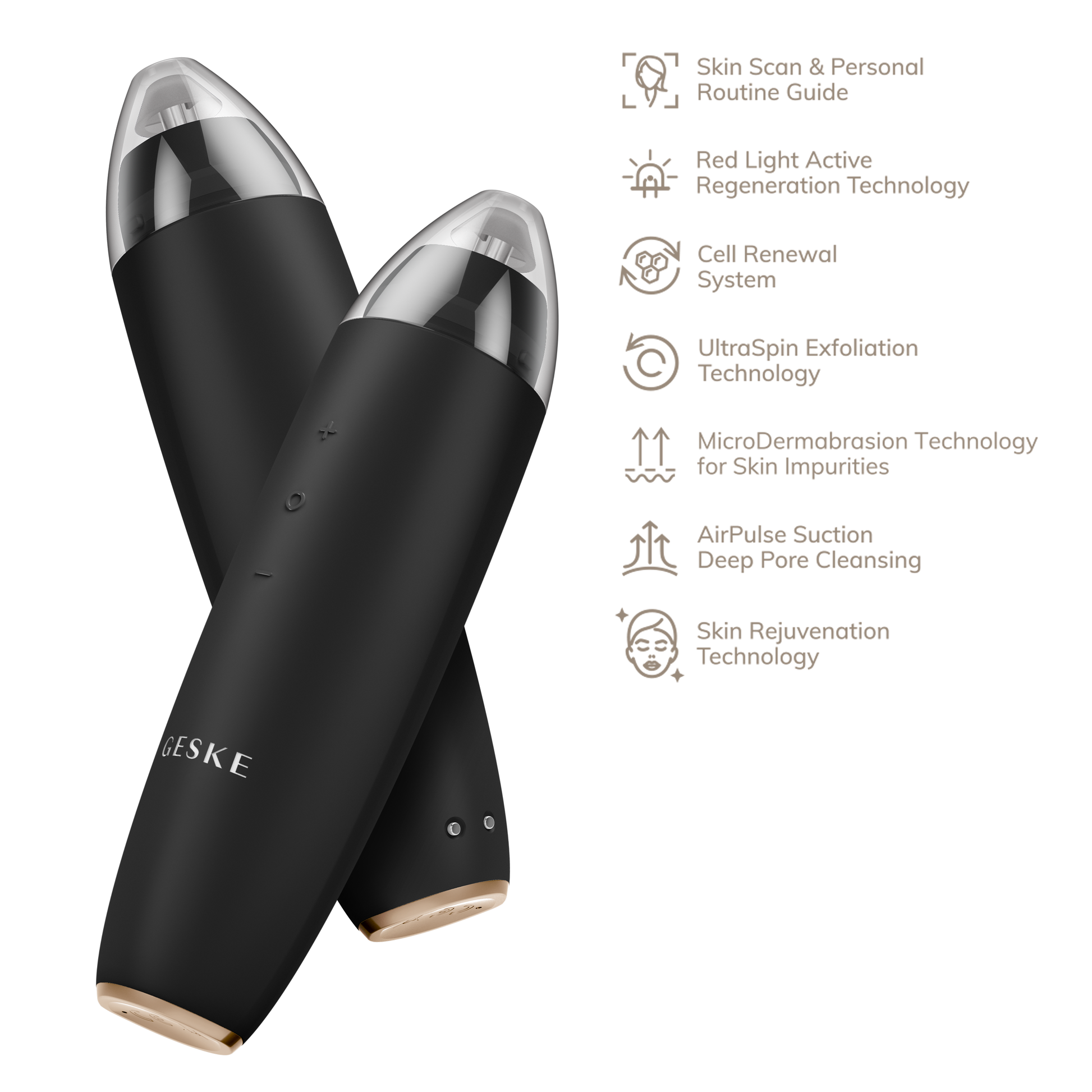 SmartAppGuided™ MicroDermabrasion Blackhead Remover | 7 in 1 Geske Paisje të kujdesit personal