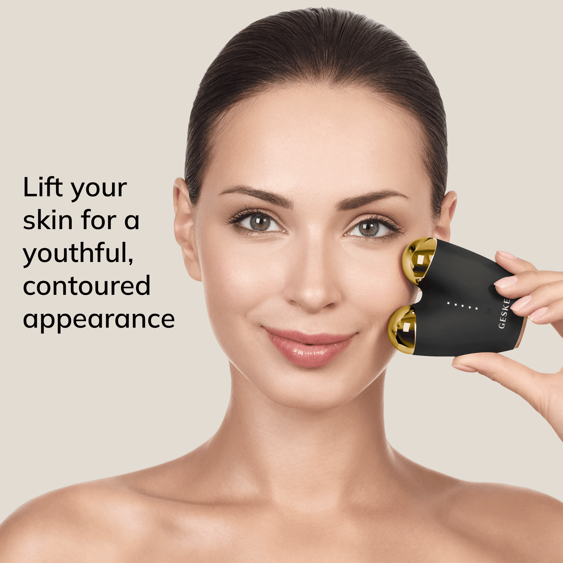 SmartAppGuided™ MicroCurrent Face-Lifter | 6 in 1 Geske Paisje të kujdesit personal