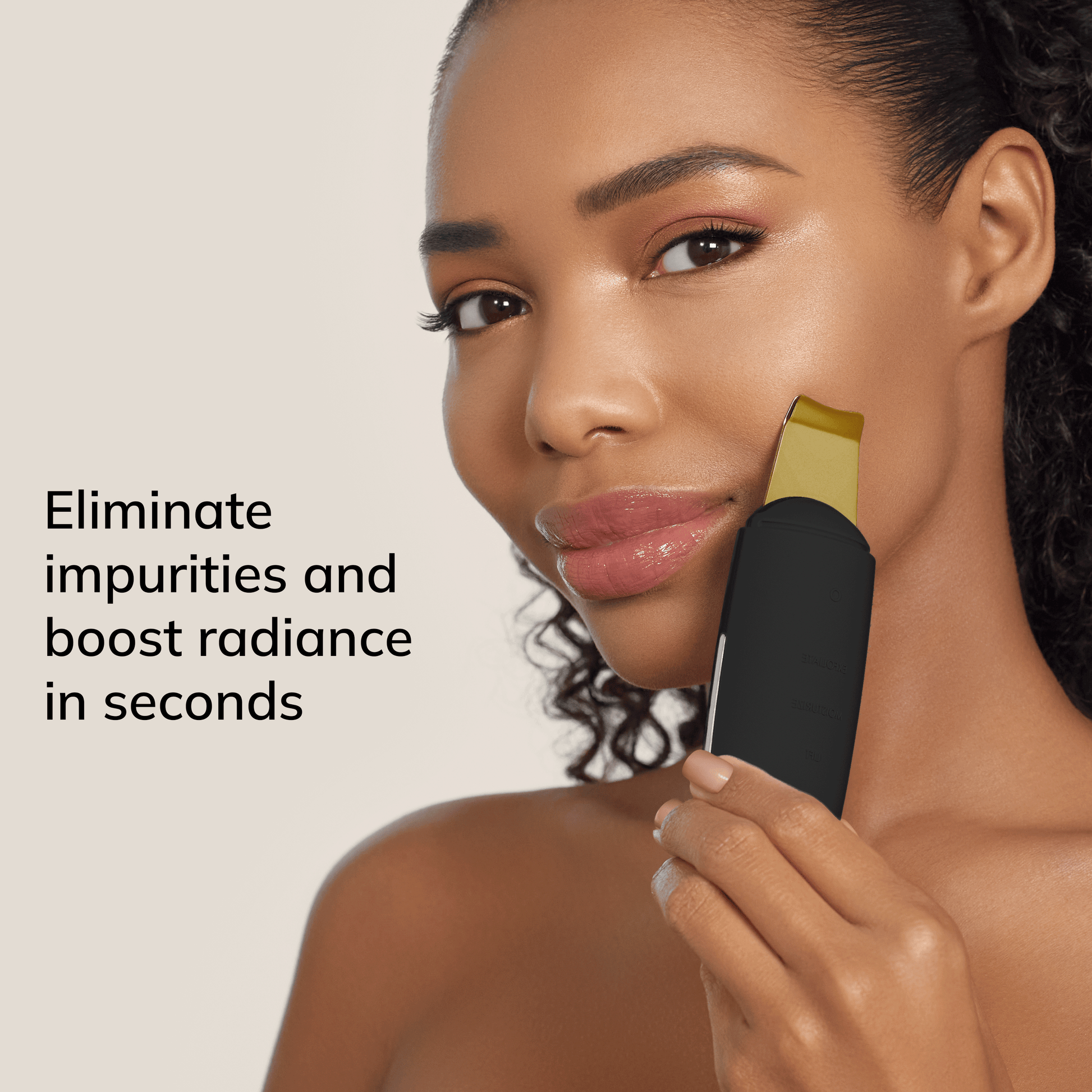 SmartAppGuided™ MicroCurrent Skin Scrubber &Blackhead Remover | 9 in 1 Spatul Pastrimi Ultrasonic Geske Paisje të kujdesit personal