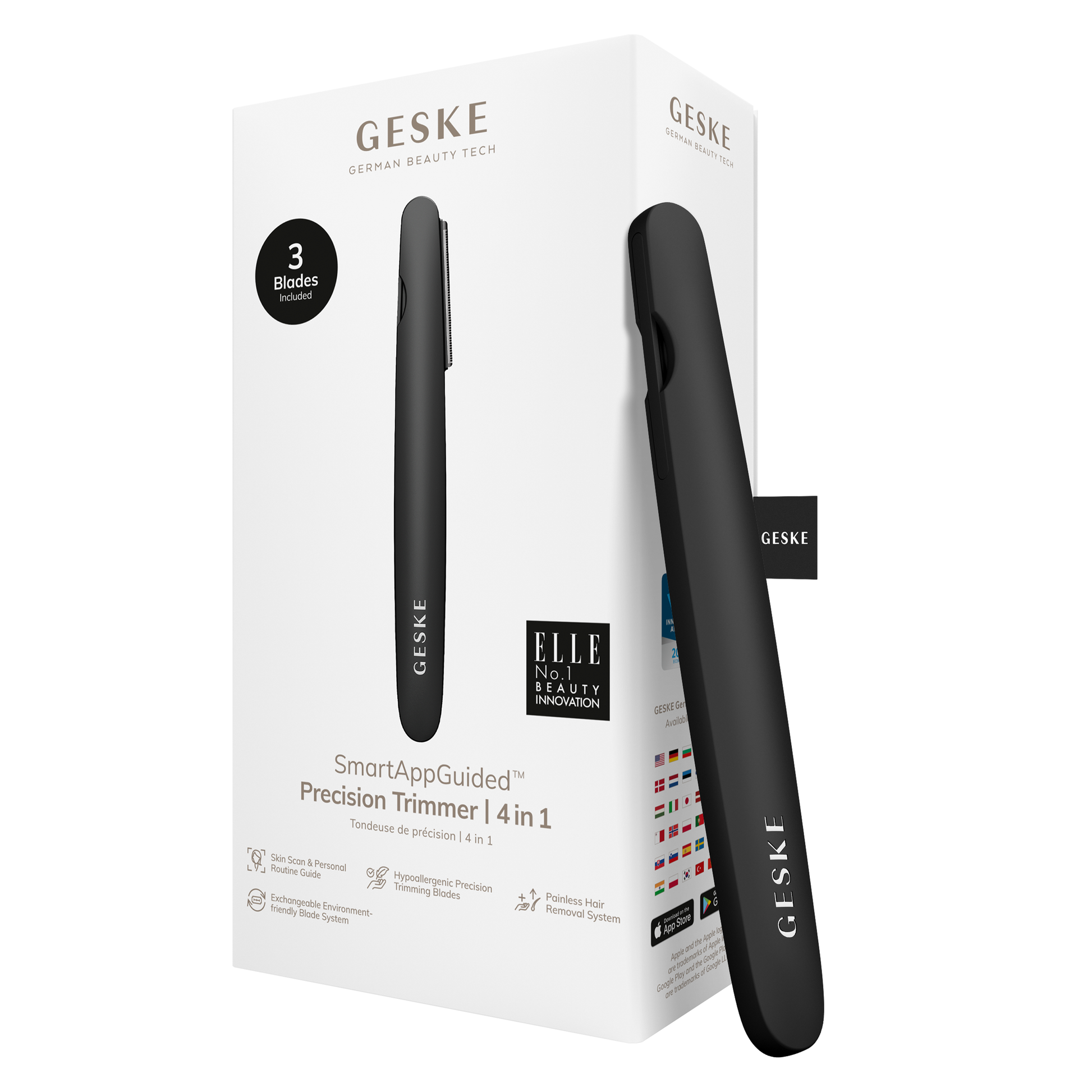 SmartAppGuided™ Precision Trimmer | 4 in 1 Geske Paisje të kujdesit personal