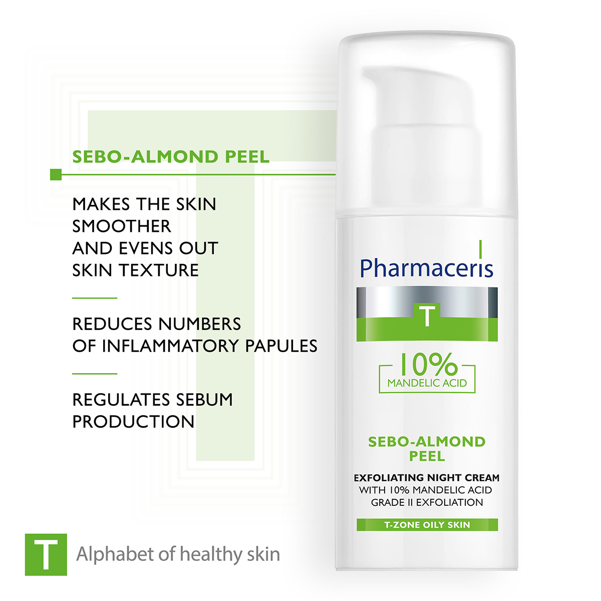 SEBO- ALMOND PEEL 10% Pharmaceris Krem Fytyre