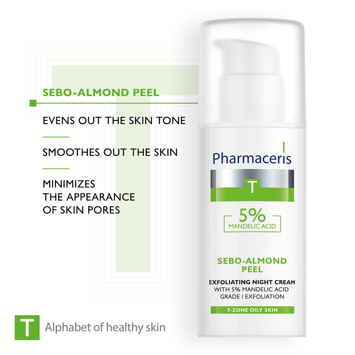 SEBO- ALMOND PEEL 5% Pharmaceris Krem Fytyre