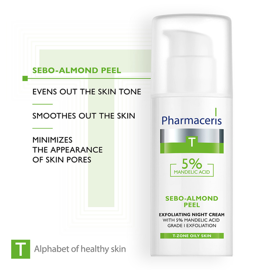 SEBO- ALMOND PEEL 5% Pharmaceris Krem Fytyre