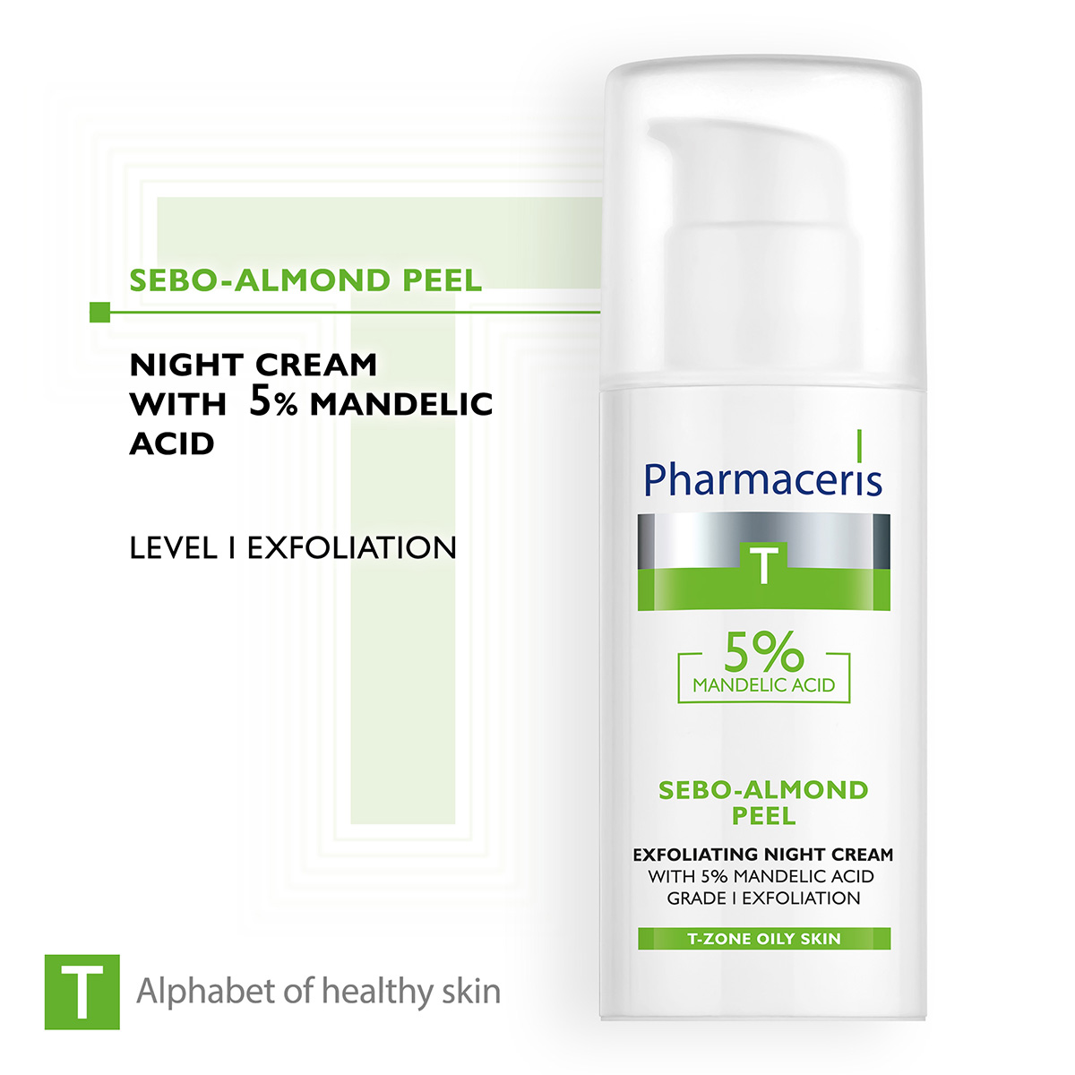 SEBO- ALMOND PEEL 5% Pharmaceris Krem Fytyre