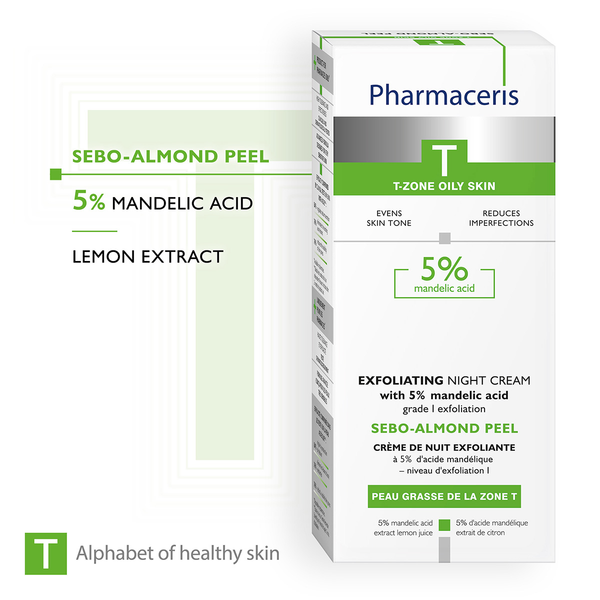 SEBO- ALMOND PEEL 5% Pharmaceris Krem Fytyre