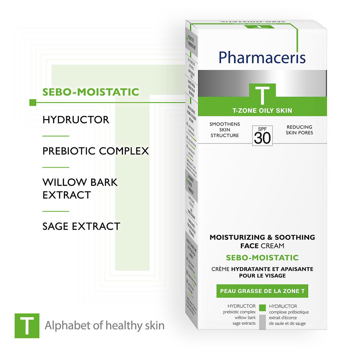 SEBO-MOISTATIC SPF 30+ Pharmaceris Krem Fytyre