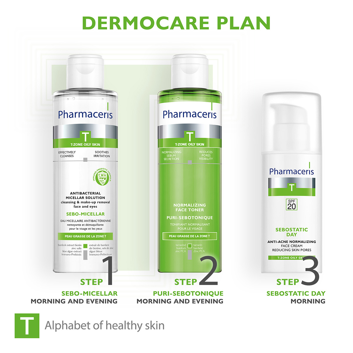 SEBOSTATIC DAY SPF 20+ Pharmaceris Krem Fytyre