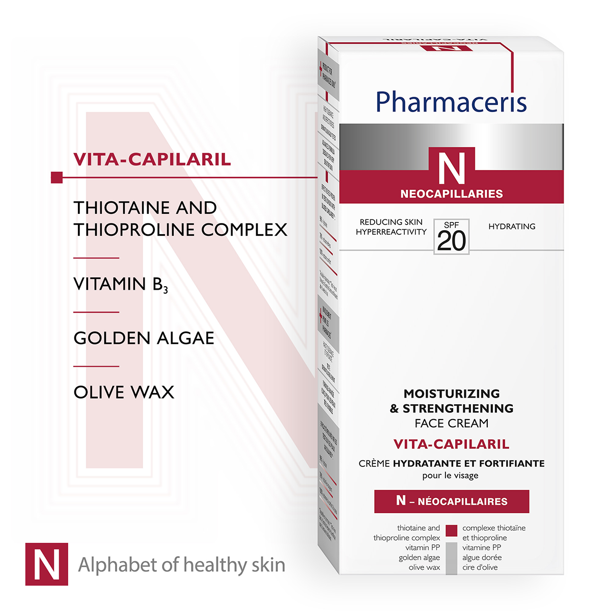 VITA-CAPILARIL SPF 20+ Pharmaceris Krem Fytyre