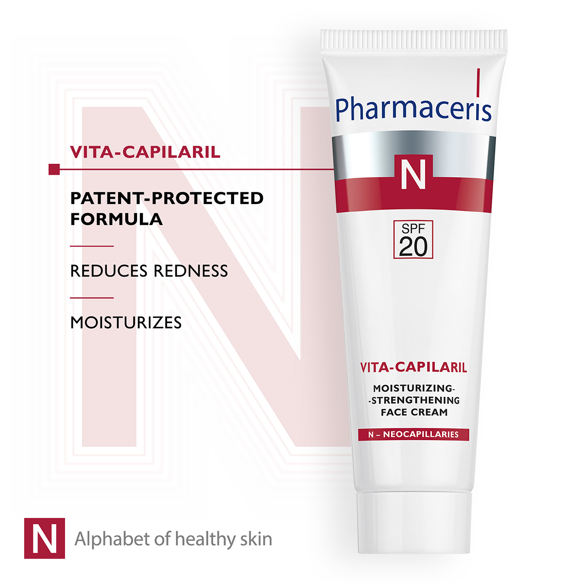 VITA-CAPILARIL SPF 20+ Pharmaceris Krem Fytyre