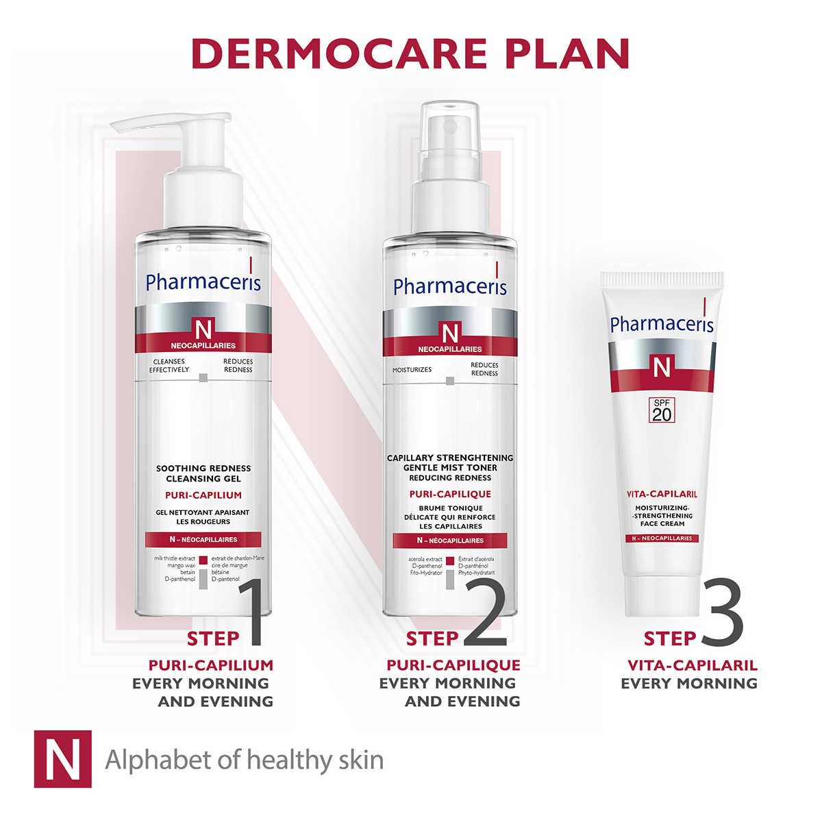 VITA-CAPILARIL SPF 20+ Pharmaceris Krem Fytyre