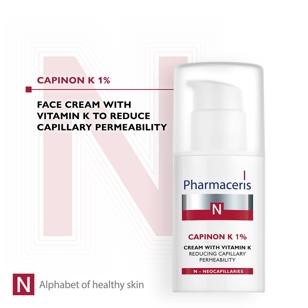CAPINON K 1% Vit.K Pharmaceris Krem Fytyre