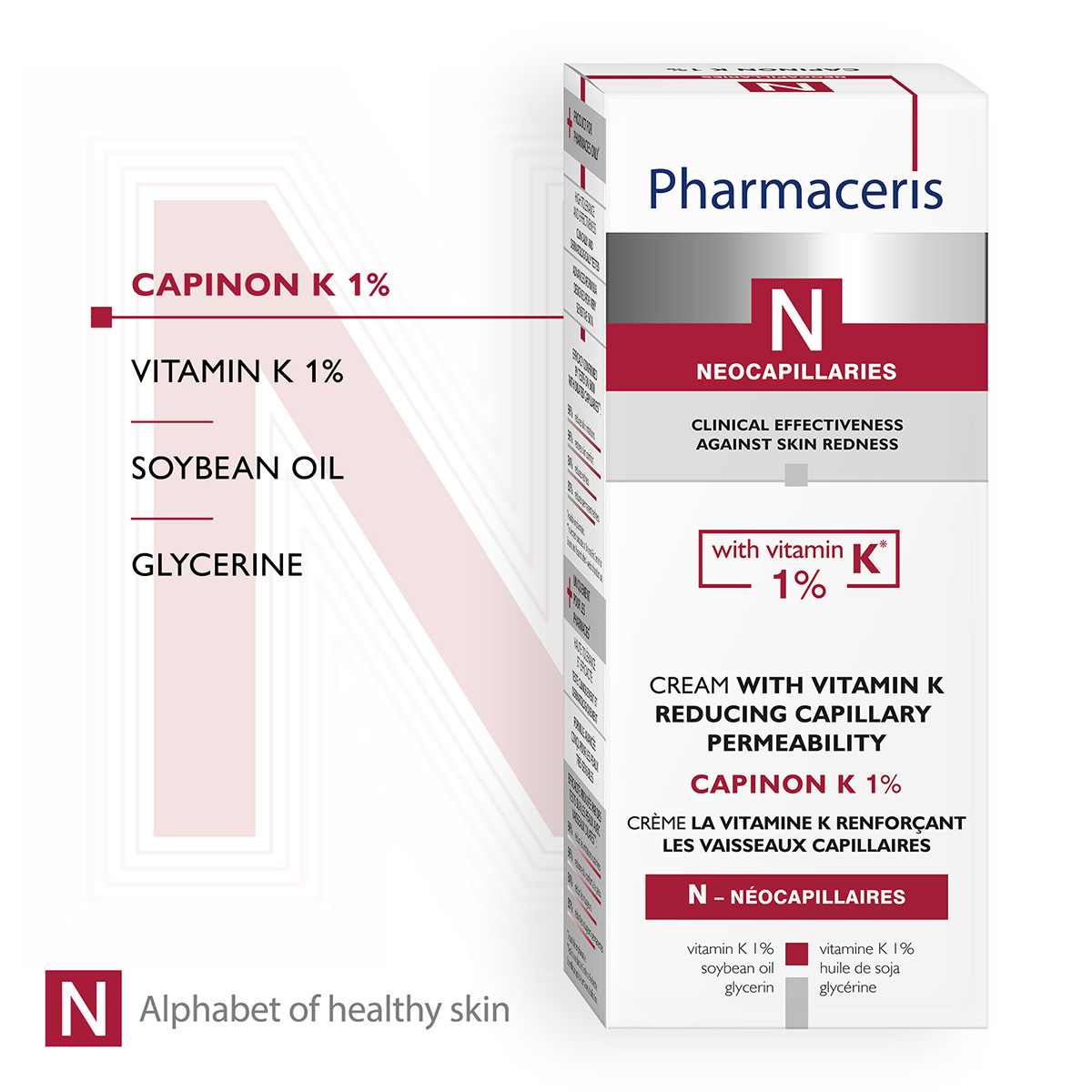 CAPINON K 1% Vit.K Pharmaceris Krem Fytyre