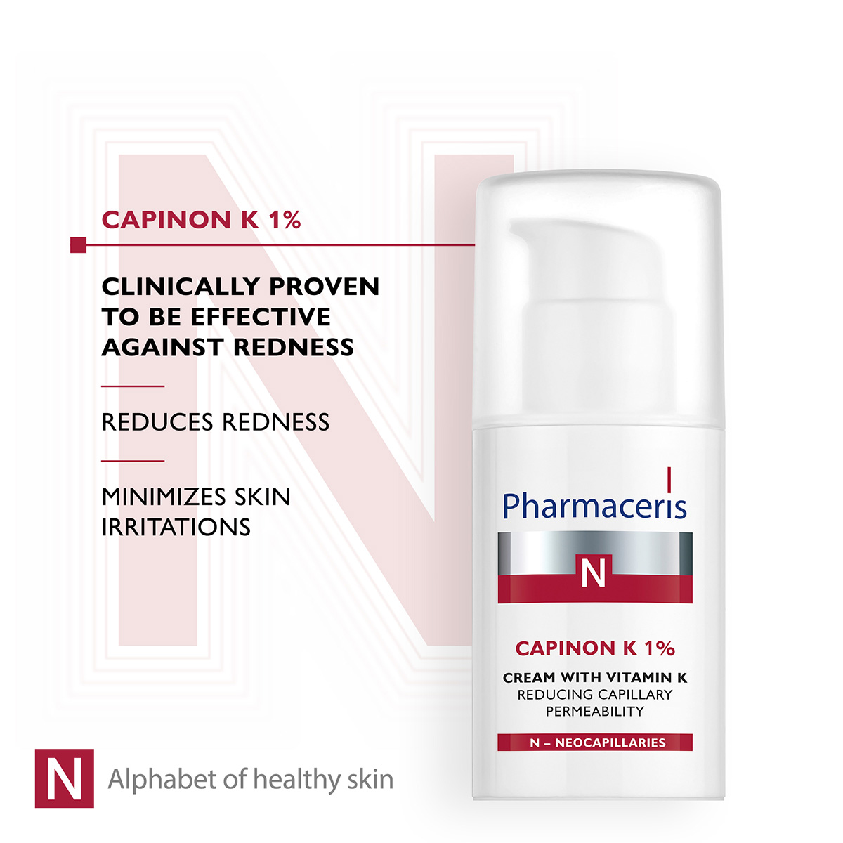 CAPINON K 1% Vit.K Pharmaceris Krem Fytyre