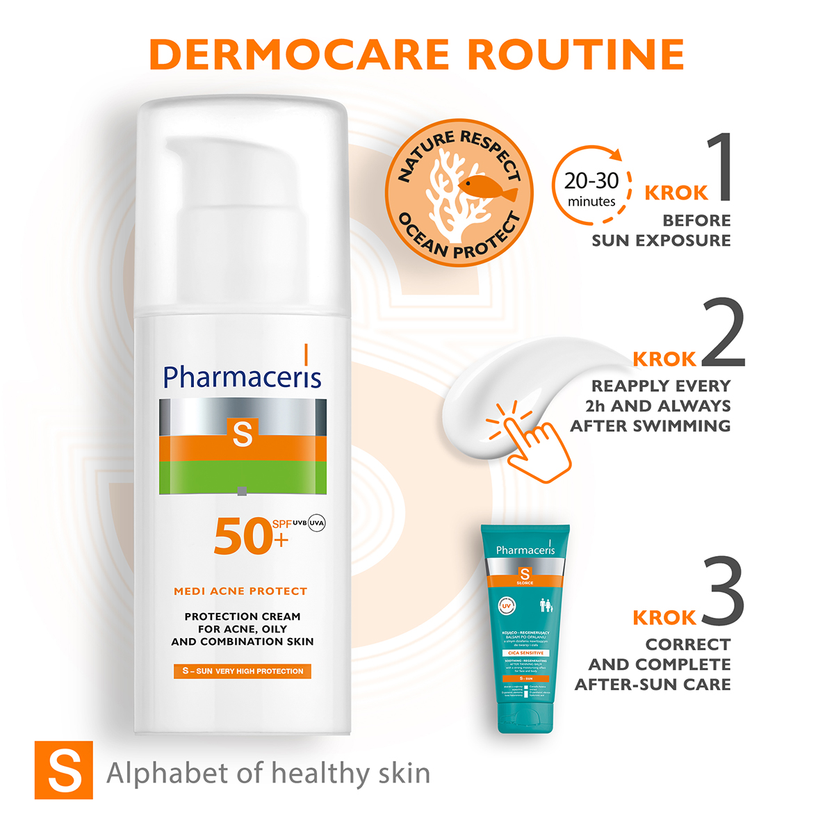 MEDI ACNE PROTECT SPF 50+ Pharmaceris Krem Dielli