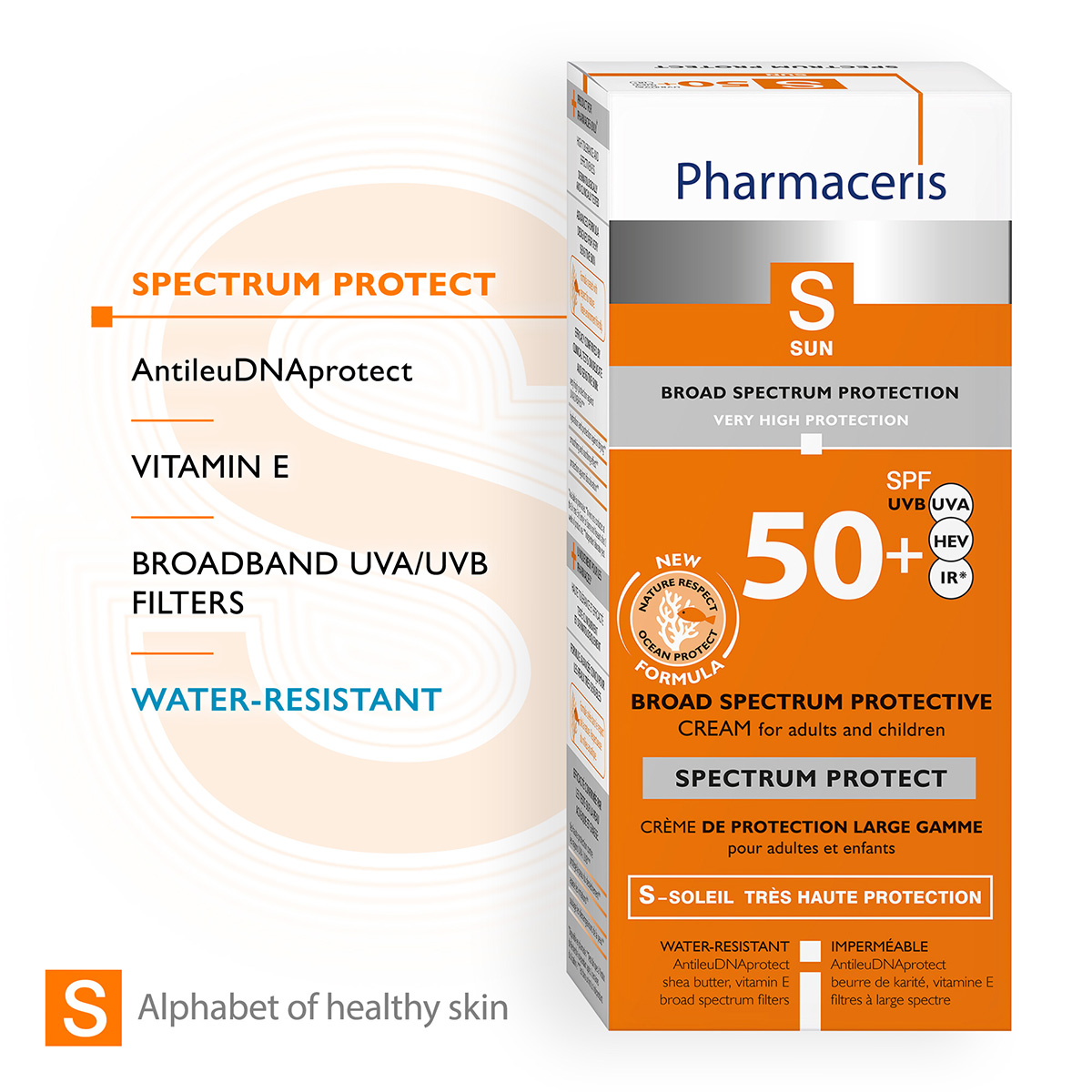 BROAD SPECTRUM SPF 50+ Pharmaceris Krem Dielli