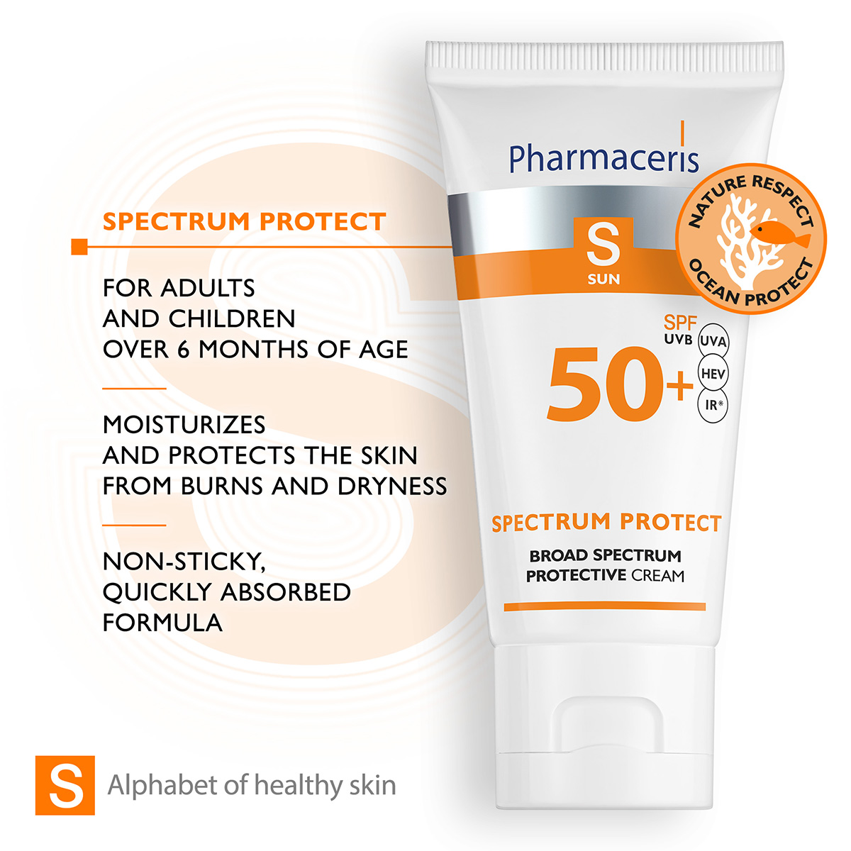 BROAD SPECTRUM SPF 50+ Pharmaceris Krem Dielli