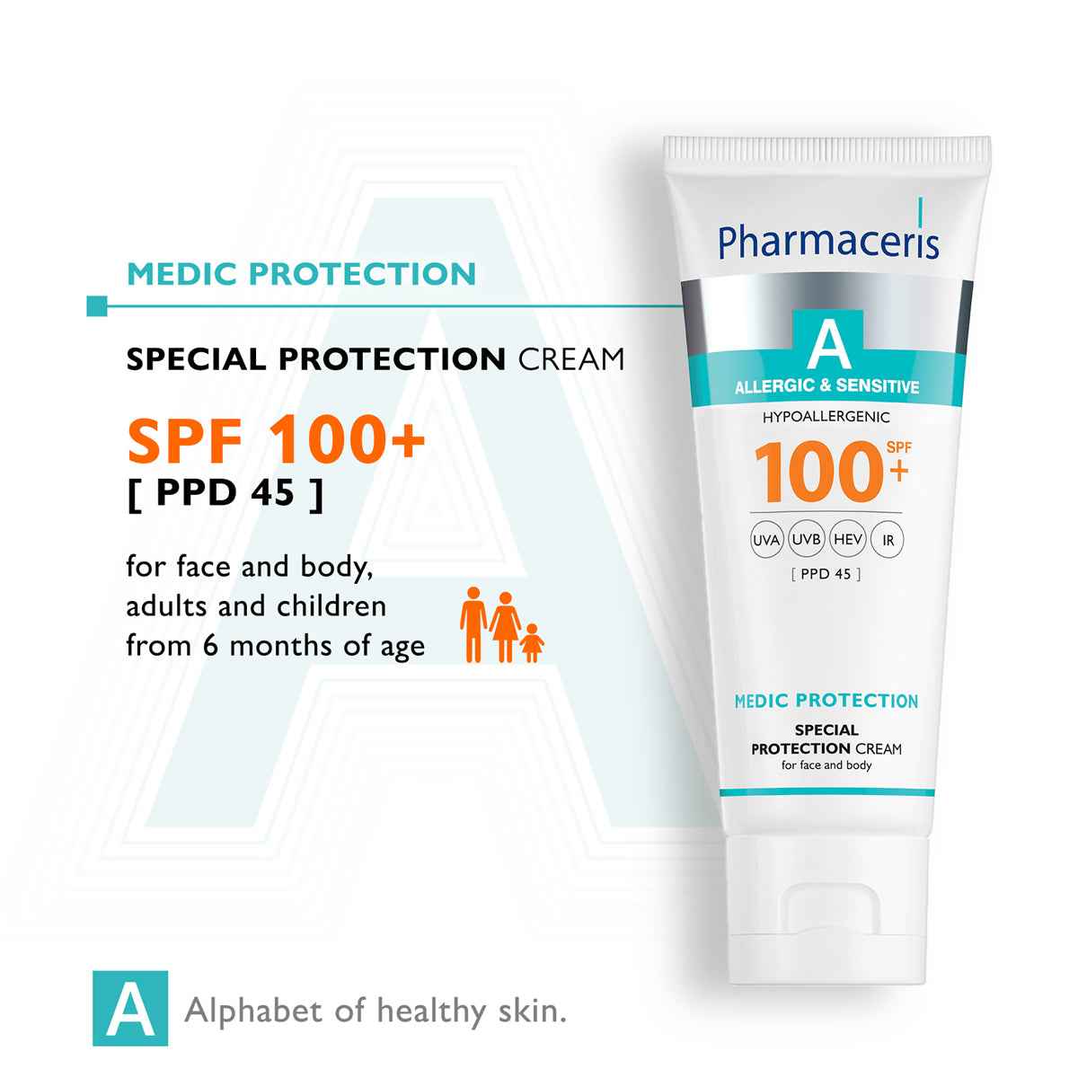 MEDIC PROTECTION SPF 100+ Pharmaceris Krem Dielli