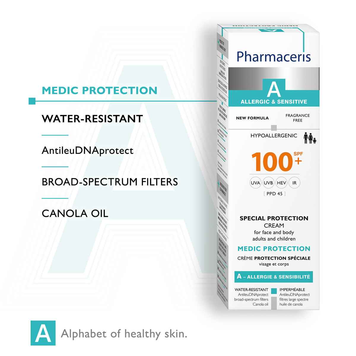 MEDIC PROTECTION SPF 100+ Pharmaceris Krem Dielli