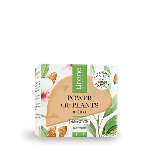 Power of Plants ALMOND Nourishing face cream Lirene Krem Fytyre
