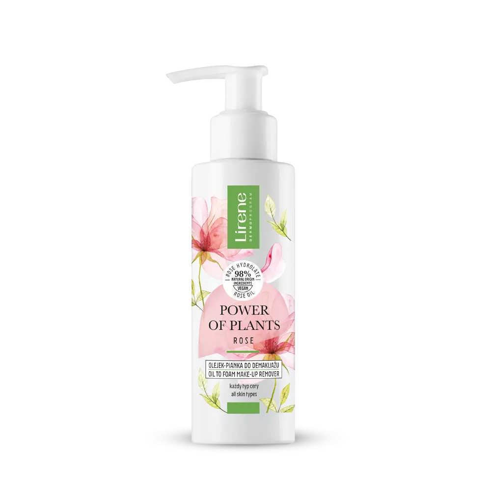 Power of Plants ROSE Oil to foam make-up remover Lirene Shkumë Pastruese