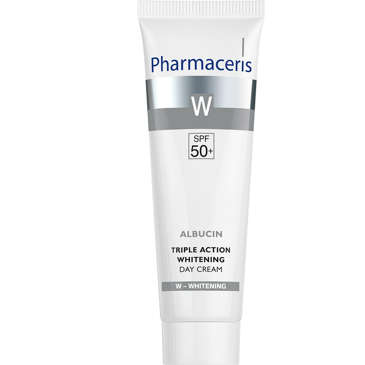 TRIPLE ACTION SKIN LIGHTENING DAY CREAM SPF 50+ ALBUCIN 30 ml - Amar Pharma