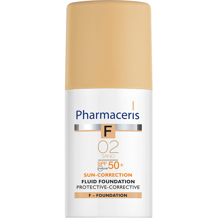 PROTECTIVE-CORRECTIVE SPF 50+ FLUID FOUNDATION - SAND 02 - Amar Pharma