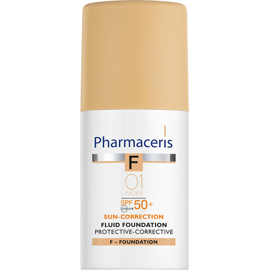 PROTECTIVE-CORRECTIVE SPF 50+ FLUID FOUNDATION - IVORY 01 - Amar Pharma