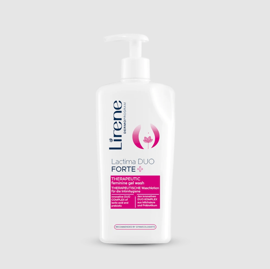 Lirene LACTIMA DUO FORTE+ Xhel terapeutik për higjienën intime 300 ml