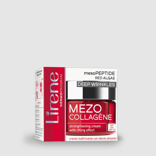 Lirene MEZO COLLAGÈNE Strengthening day cream with lifting effect and SPF 10 mesoPEPTIDE RED ALGAE 50 ml