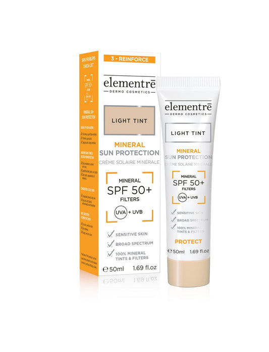 SPF 50+ Mineral Sun Protection - Light Tint elementrē dermo cosmetics