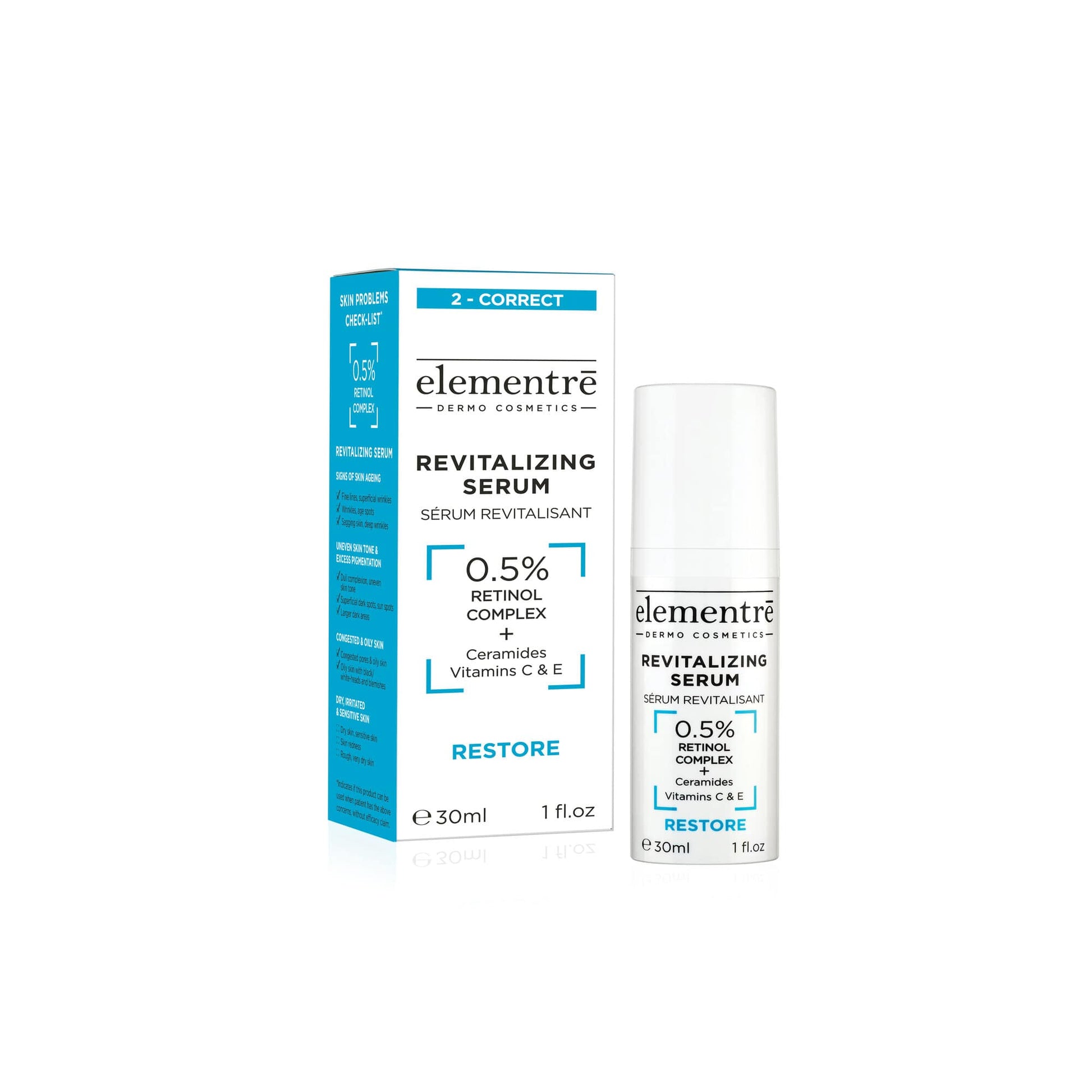 0.5% Retinol Revitalizing Serum elementrē dermo cosmetics 2 - CORRECT