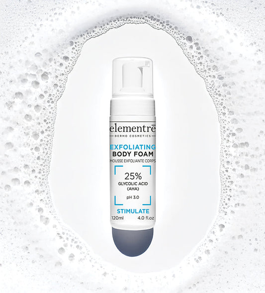 Exfoliating Body Foam - 25% Glycolic Acid elementrē dermo cosmetics BODY
