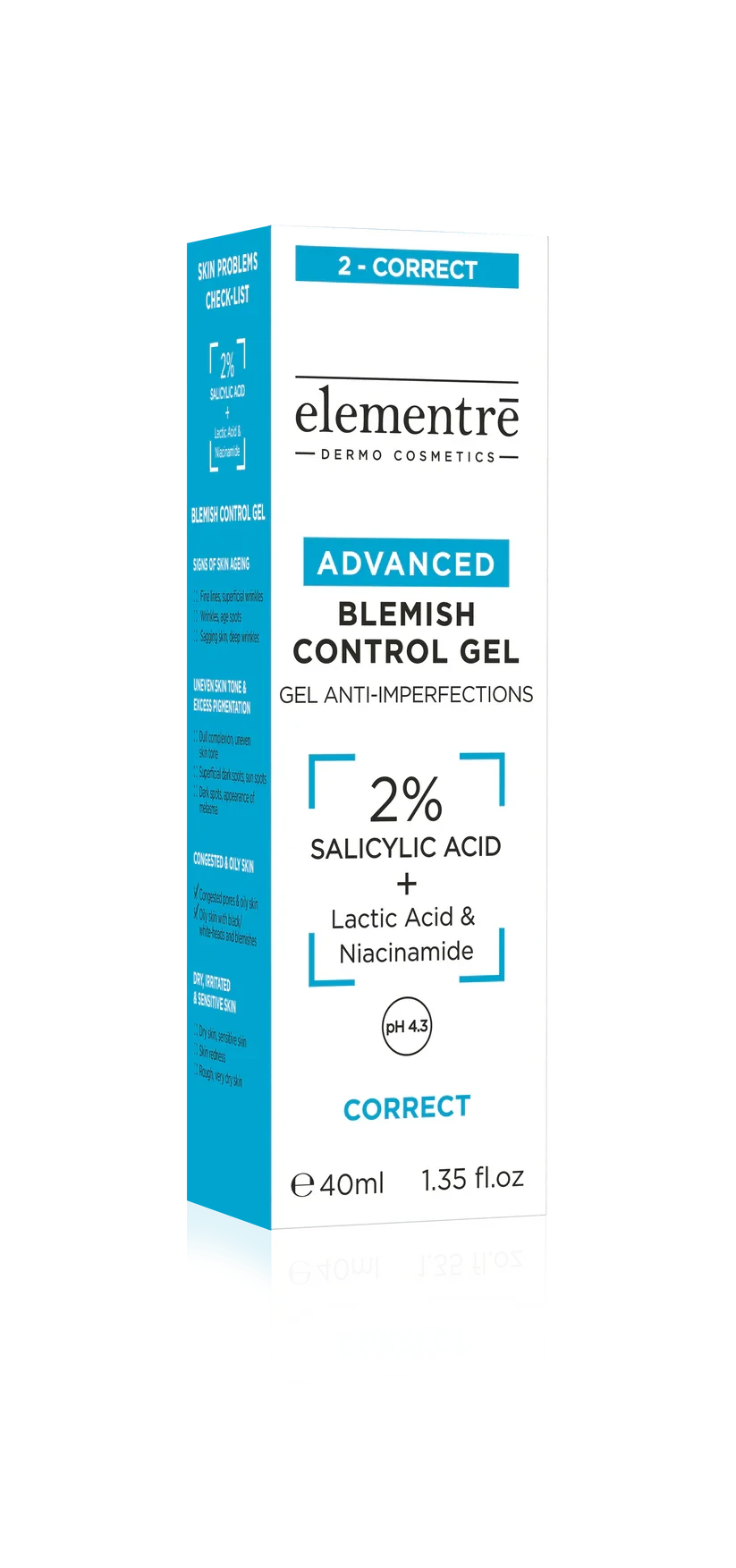 2% Salicylic Acid Advanced Blemish Control Gel Elementrē dermo cosmetics 2 - CORRECT
