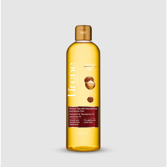 Lirene SHOWER OIL Shower gel with MACADAMIA AND MONOI OILS 400 ml - Amar Pharma