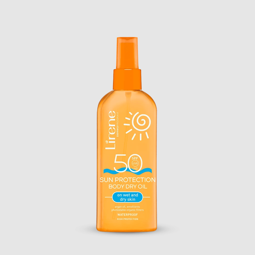 Lirene SUN Sunscreen protection body dry oil on wet and dry skin SPF 50 150 ml - Amar Pharma