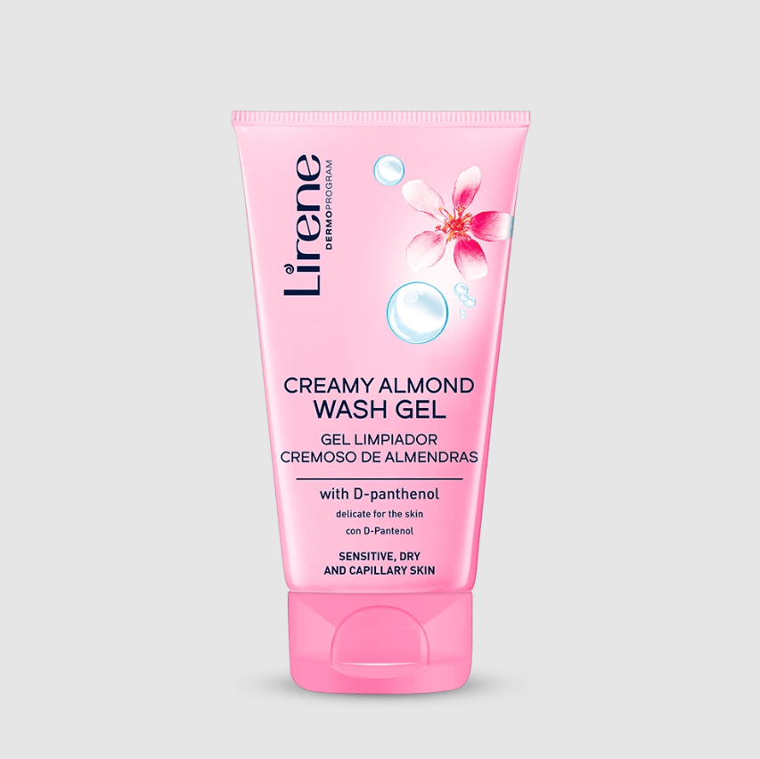 Lirene Creamy almond wash gel with D-Panthenol 150 ml - Amar Pharma