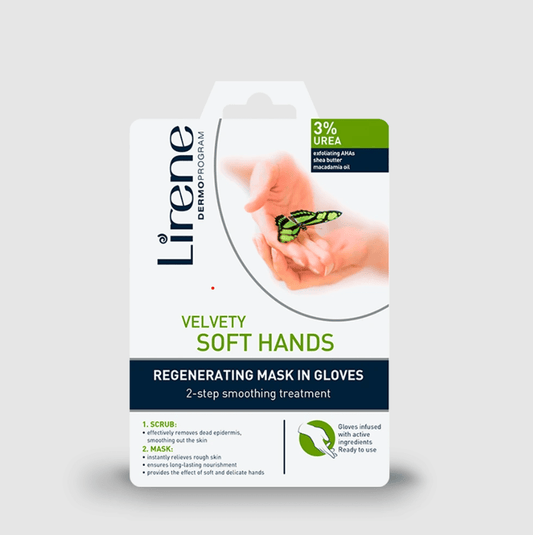 Lirene Regenerating gloves two-stage smoothing PEELING + MASK 1 pc.