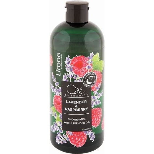 Lirene OIL THERAPIST Shower gel with essential oil LAVENDER & RASPBERRY 400 ml - Amar Pharma