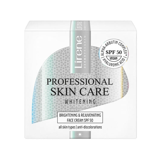 LIRENE - Professional Skin Care WHITENING Brightening & Rejuvenating Face Cream SPF 50 - Amar Pharma