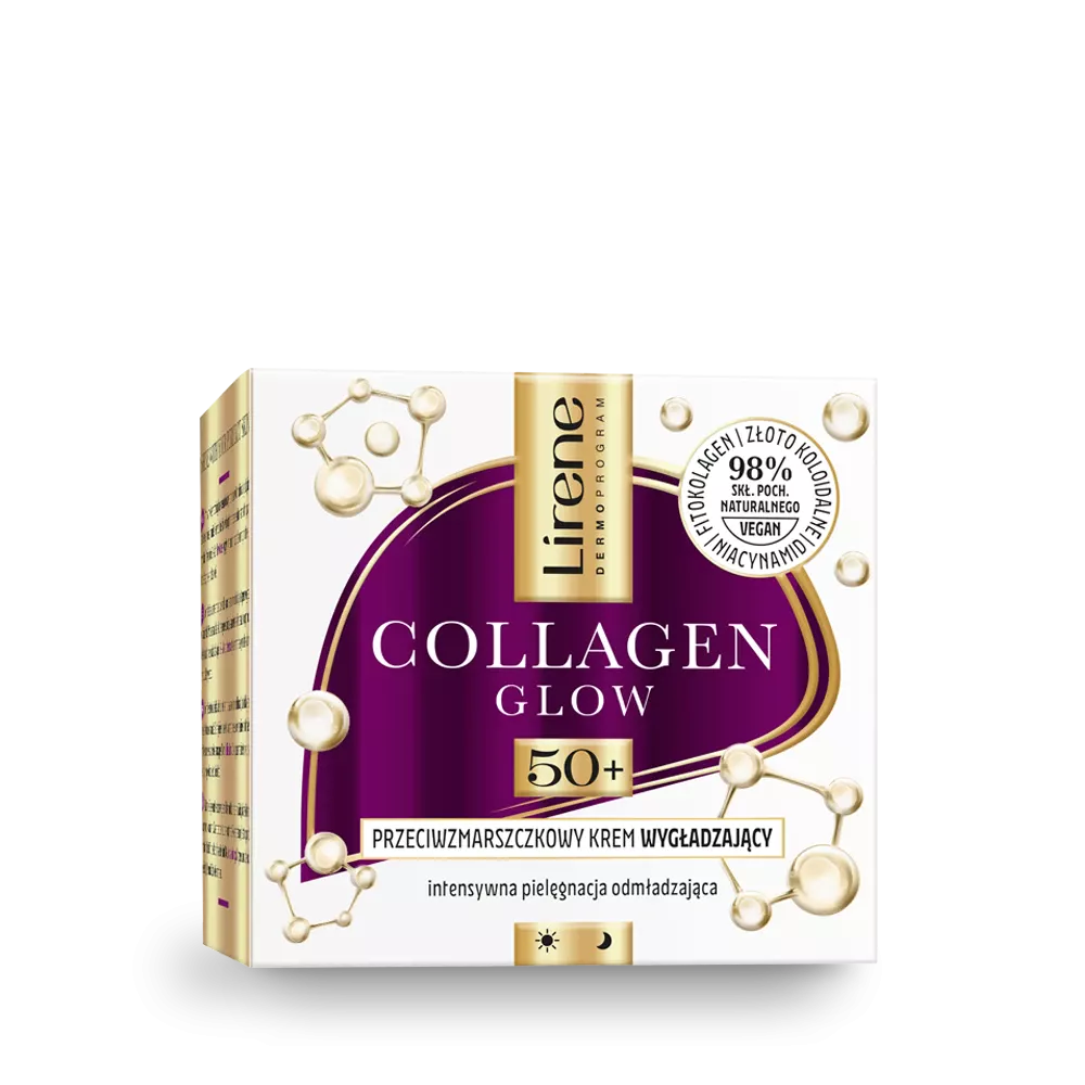 Lirene COLLAGEN GLOW Anti-wrinkle smoothing cream 50+