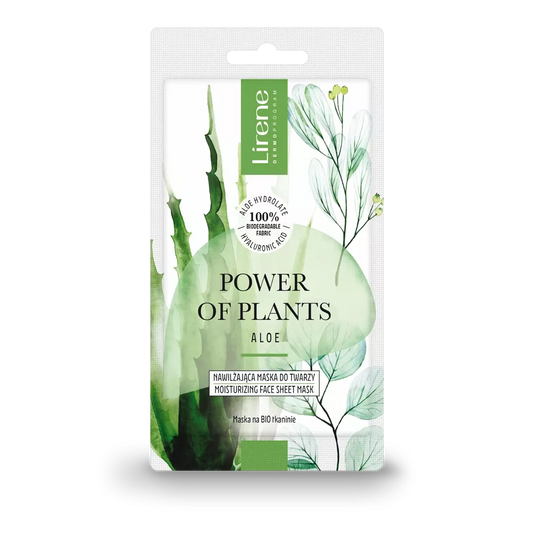 POWER OF PLANTS MOISTURIZING FACE SHEET MASK ALOE - Amar Pharma